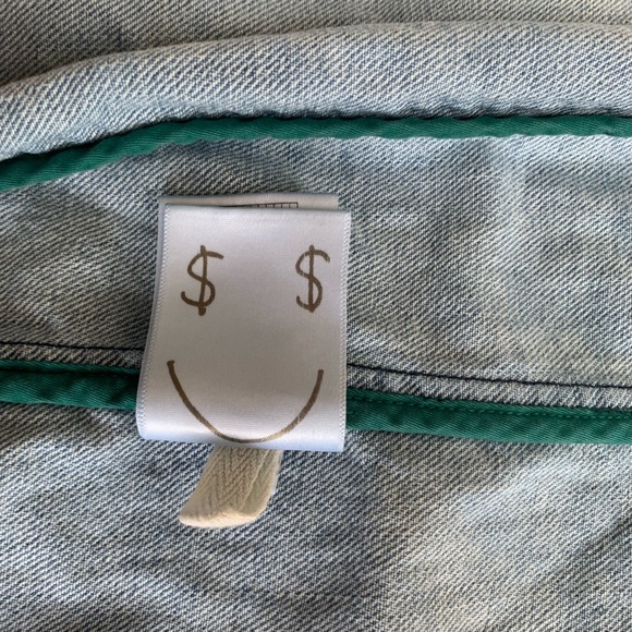 The Squad long length collarless shirt WASHED BLUE - Picture 6 of 6